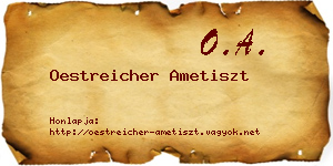 Oestreicher Ametiszt névjegykártya